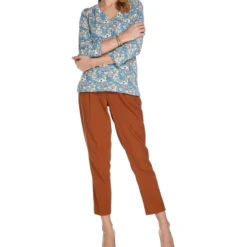 Blusa Manga Larga Con Flores Mujer -Tienda Barata Femvesti 43134380 x3