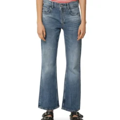 Scalpers Jeans Acampanado Azul Mujer