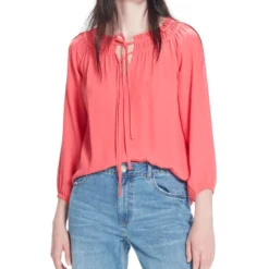 Blusa Con Doble Jareta Manga 7,8 Mujer