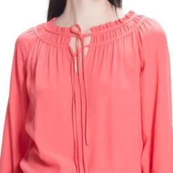 Blusa Con Doble Jareta Manga 7,8 Mujer -Tienda Barata Femvesti 43140109 x4