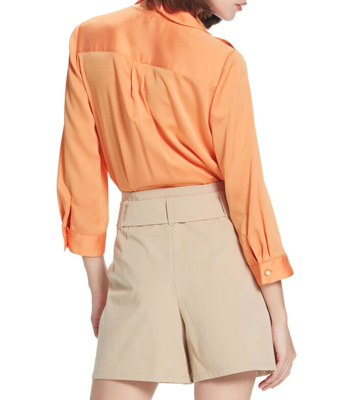 Blusa Satín Con Manga 7,8 Mujer 2 Blusa Satín Con Manga 7,8 Mujer - Imagen 2