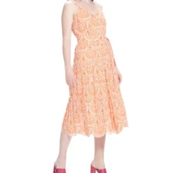 Vestido Midi Bordado Con Tirantes Mujer -Tienda Barata Femvesti 43140728 x3