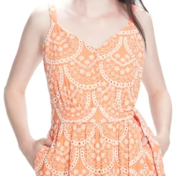 Vestido Midi Bordado Con Tirantes Mujer -Tienda Barata Femvesti 43140728 x4