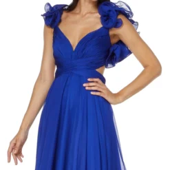 Vestido De Fiesta Maxi Con Plisados Mujer -Tienda Barata Femvesti 43142127 x3