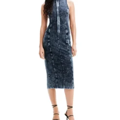 Desigual Vestido Midi De Mezclilla Nathy Peluso Mujer