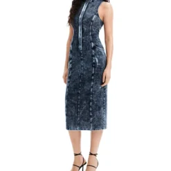 Desigual Vestido Midi De Mezclilla Nathy Peluso Mujer -Tienda Barata Femvesti 43145710 x3