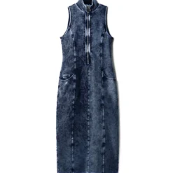 Desigual Vestido Midi De Mezclilla Nathy Peluso Mujer -Tienda Barata Femvesti 43145710 x6