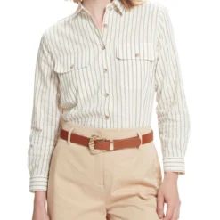 Blusa Con Rayas Manga Larga Mujer -Tienda Barata Femvesti 43147016 x4