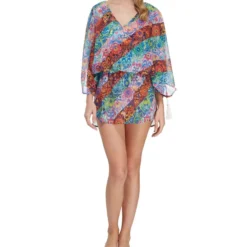 KURT GEIGER Túnica Para Playa X Matthew Williamson Con Flores Mujer