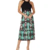 Springfield Vestido Midi Estampado Mujer
