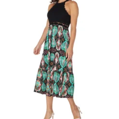 Springfield Vestido Midi Estampado Mujer -Tienda Barata Femvesti 43150237 x3