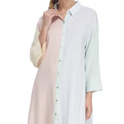 Women'secret Camisón Largo Con Rayas Mujer -Tienda Barata Femvesti 43152412 x3