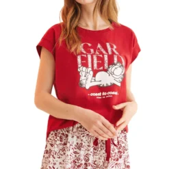 Women'secret Pijama 2 Piezas Garfield Mujer -Tienda Barata Femvesti 43152417 x3