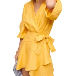 Maje Vestido Mini Con Plisado Y Manga 3,4 Mujer -Tienda Barata Femvesti 43152574 x3