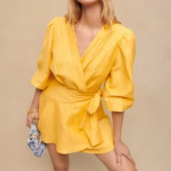 Maje Vestido Mini Con Plisado Y Manga 3,4 Mujer -Tienda Barata Femvesti 43152574 x5