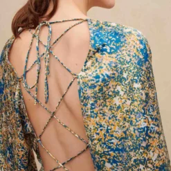 Maje Vestido Midi Con Manga 7,8 Y Flores Mujer -Tienda Barata Femvesti 43152670 x6