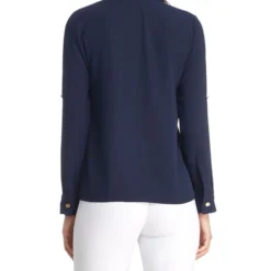 Michael Kors Blusa Con Medio Cierre Manga Larga Mujer -Tienda Barata Femvesti 43154679 x2