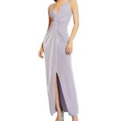 Vestido De Fiesta Largo Sin Mangas Liso Mujer