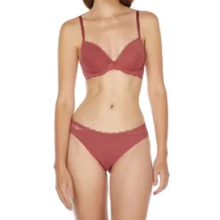 Calvin Klein Brasier Liso Con Encaje Y Varilla En Copa -Tienda Barata Femvesti 43155990 x3