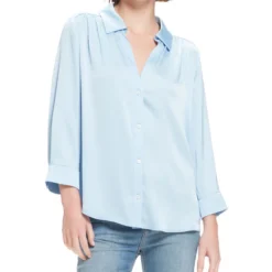 Blusa Manga Larga Lisa Mujer