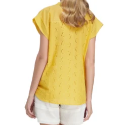 Blusa Con Detalles Calados Mujer -Tienda Barata Femvesti 43163623 x2