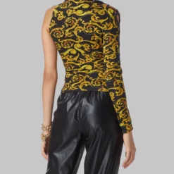 Blusa Estampada De Una Manga Mujer -Tienda Barata Femvesti 43165210 x3