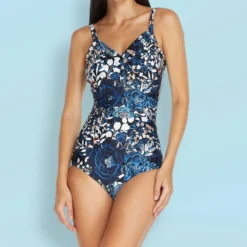 Traje De Baño Maillot Floral Mujer