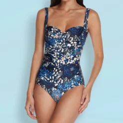 Traje De Baño Con Flores Mujer