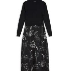 Ted Baker Vestido Largo Manga Larga Floreada Alettaa Mujer -Tienda Barata Femvesti 43176439 x3