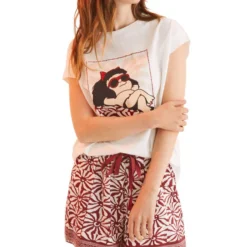 Women'secret Pijama 2 Piezas Estampada De Mafalda Mujer