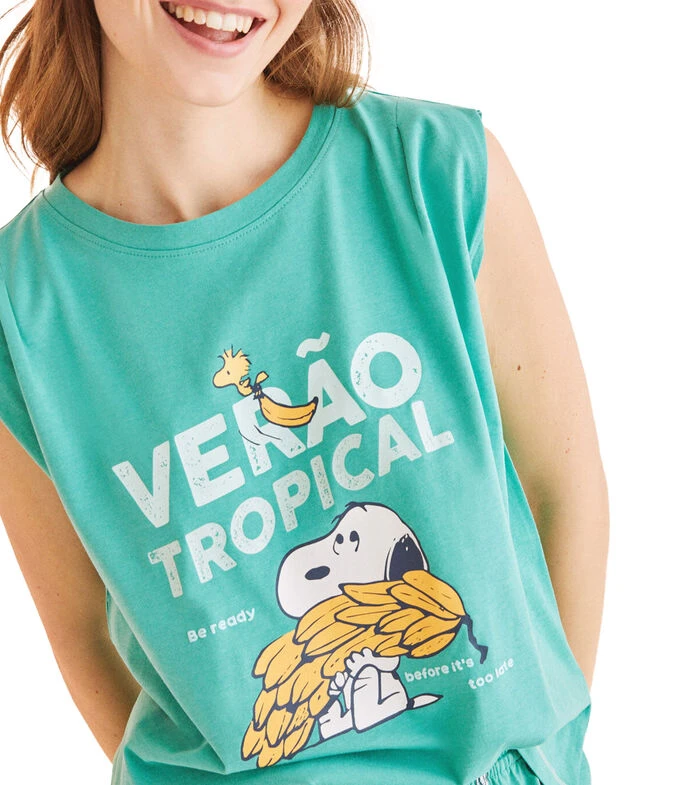 Women'secret Pijama 2 Piezas Estampada De Snoppy Mujer 4 Women'secret Pijama 2 Piezas Estampada De Snoppy Mujer - Imagen 4