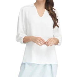 Blusa De Manga 7,8 Lisa Mujer