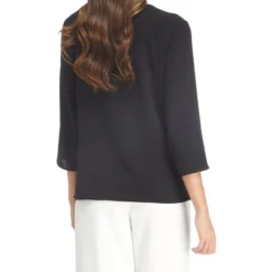 Blusa De Manga 3,4 Lisa Mujer -Tienda Barata Femvesti 43180171 x2