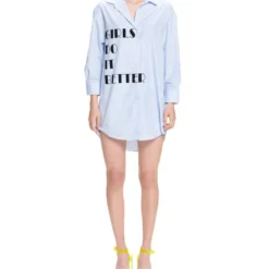 Camisa Larga De Manga Larga Mujer