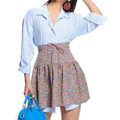 Falda Corta Flores Mujer -Tienda Barata Femvesti 43180525 x4