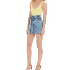 Top Bralette Punto Canalé Mujer -Tienda Barata Femvesti 43180578 x3