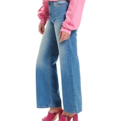 Jeans Corte Loose Fit Mujer -Tienda Barata Femvesti 43180593 x4