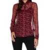 Versace Blusa Con Monogram De Manga Larga Mujer