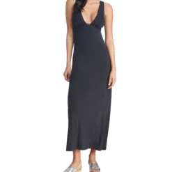 Emporio Armani Vestido Midi Liso Mujer