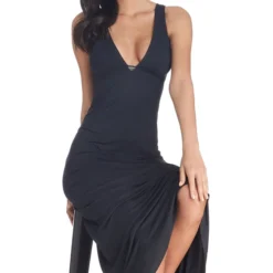 Emporio Armani Vestido Midi Liso Mujer -Tienda Barata Femvesti 43183351 x3