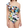 Traje De Baño Floral Maillot Mujer
