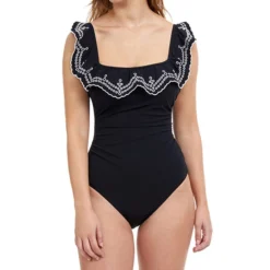 Traje De Baño Maillot Lola Con Bordado Mujer