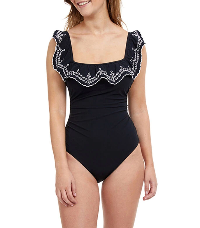 Traje De Baño Maillot Lola Con Bordado Mujer 1 Traje De Baño Maillot Lola Con Bordado Mujer