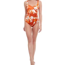 Traje De Baño Maillot Con Flores Mujer -Tienda Barata Femvesti 43185648 x3
