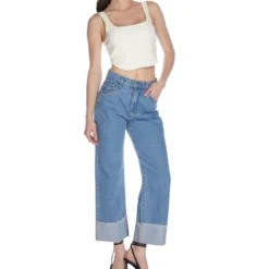 Jeans Amplio Mujer -Tienda Barata Femvesti 43190123 x3