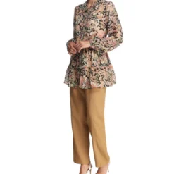 Blusa Túnica De Cuello V Y Manga Larga Mujer -Tienda Barata Femvesti 43197141 x3