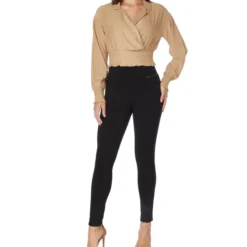 Blusa Con Solapa Manga Larga Mujer -Tienda Barata Femvesti 43202152 x3