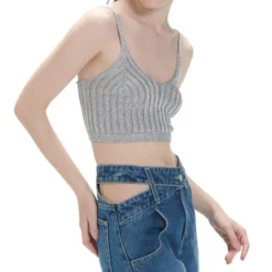 Bralette En Tejido Metalizado -Tienda Barata Femvesti 43202756 x4