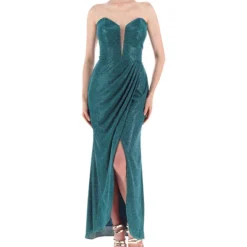 Vestido Maxi Abrillantado Mujer