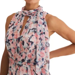 Vestido Maxi Con Flores Mujer -Tienda Barata Femvesti 43204364 x4